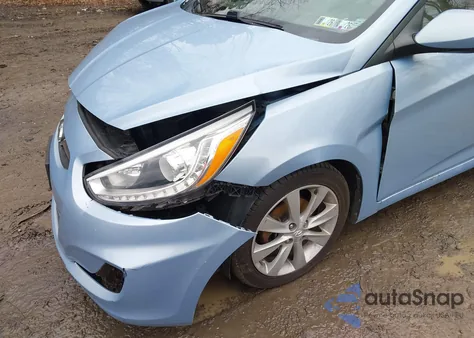 2014 Hyundai Accent Gls z USA, uszkodzony, nr VIN KMHCU4AE0EU700700